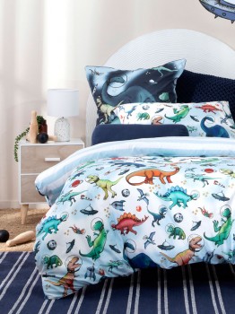 Kids-Space-Dino-Quilt-Cover-Set on sale