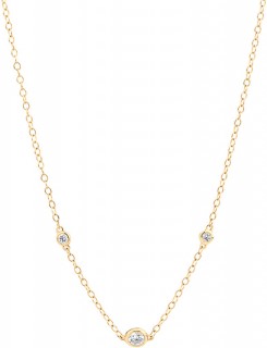 Necklace-with-010-Carat-TW-of-Diamonds-in-10ct-Yellow-Gold on sale