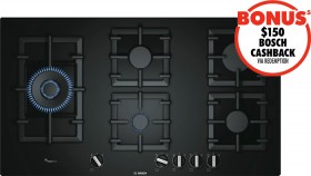 Bosch-90cm-FlameSelect-Gas-Cooktop on sale
