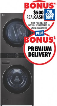 LG-WashTower-17kg-10kg-Combo-Washer-Dryer on sale