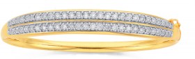 9ct-Gold-Diamond-Double-Row-Bangle on sale
