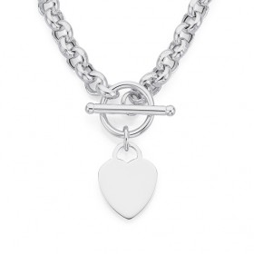 Sterling-Silver-Small-FOB-Necklace on sale