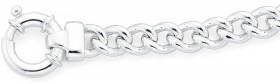 Sterling-Silver-21cm-Classic-Curb-Bracelet on sale