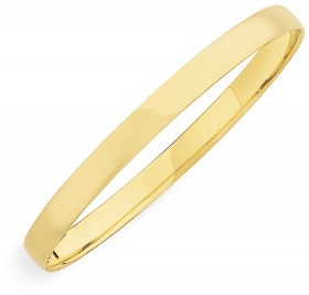 9ct-Gold-65mm-Solid-Bangle on sale