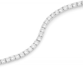 Sterling-Silver-4mm-Claw-Set-Cubic-Zirconia-Tennis-Bracelet on sale