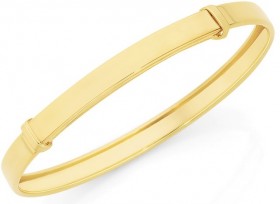 9ct-Gold-40mm-Kids-Expandable-Bangle on sale