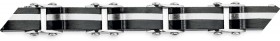 MY-Steel-Black-Silver-Bar-Mens-Bracelet on sale