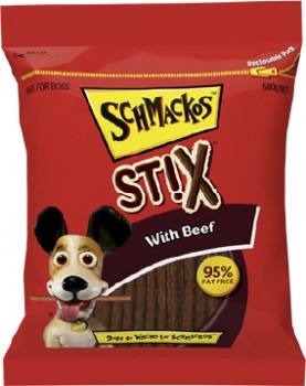 Schmackos-Strapz-500g-Beef on sale