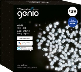Genio-Wi-Fi-500-LED-Colour-Multifunction-White-Fairy-Lights-499m on sale