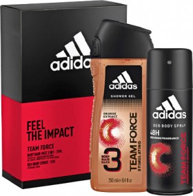 NEW-Adidas-Team-Force-Body-Spray-Shower-Gel-Pack on sale