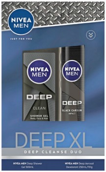 NEW-Nivea-Men-Deep-XL-Deep-Cleanser-Duo on sale