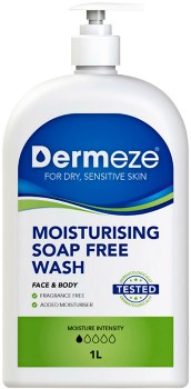 Dermeze-Moisturising-Soap-Free-Wash-1-Litre on sale