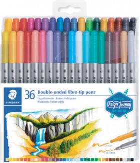 Staedtler-Double-Ended-Fibre-Tip-Pens-36-Pack on sale