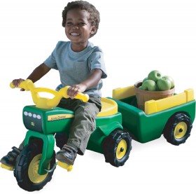 John-Deere-Pedal-Trike-with-Detachable-Wagon on sale