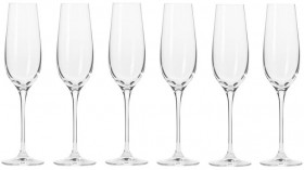 Krosno-Harmony-Collection-Gift-Boxed-Champagne-Flute-180ml-Set-of-6 on sale
