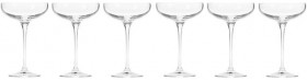 Krosno-Harmony-Collection-Gift-Boxed-Champagne-Coupe-240ml-Set-of-6 on sale