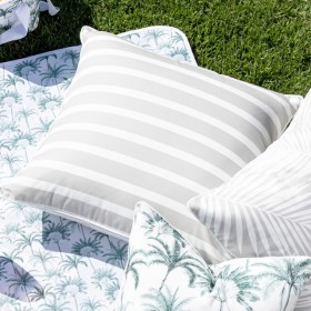 Sundays-Aegean-Stripe-Large-Square-Outdoor-Cushion-by-Pillow-Talk on sale