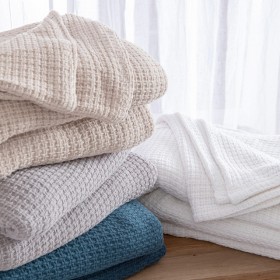 Knit-Weave-Cotton-360gsm-Blanket-by-Hilton on sale