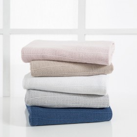 Cotton-Cellular-245gsm-Blanket-by-Essentials on sale