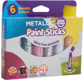 Little-Brian-6-Pack-Paint-Sticks-Metallic on sale