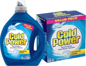 Cold-Power-Advanced-Clean-Laundry-Liquid-36-4-Litre-or-Laundry-Powder-4kg on sale