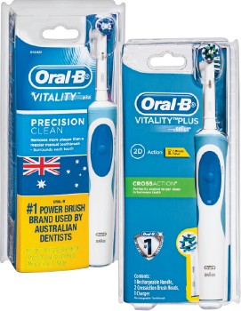 Oral-B-Vitality-Precision-Clean-or-Vitality-Plus-Cross-Action-Power-Tooth-Brush on sale