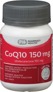 Pharmacy-Health-CoQ10-150-mg-90-Soft-Gel-Capsules on sale