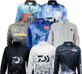 All-Fishing-Shirts-by-Daiwa-Penn-Abu-Garcia-Berkley-Gulp-Berkley on sale