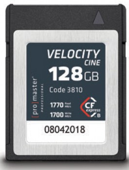 ProMaster-CFexpress-Velocity-CINE-Type-B-128GB-Memory-Card on sale